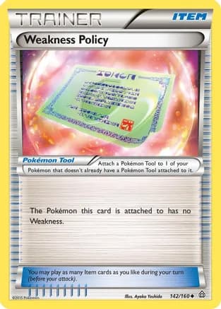 Weakness Policy — XY - Primal Clash Pokémon TCG card by Ayaka Yoshida