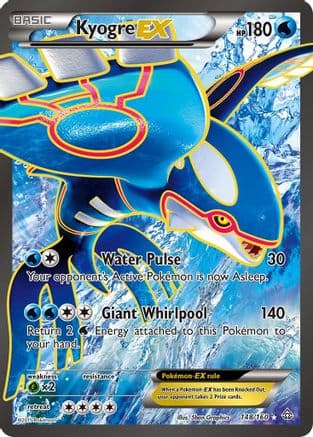 Kyogre EX (148 Full Art) — Pokémon TCG card