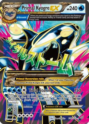 Primal Kyogre EX (Alpha - 149 Full Art) — Pokémon TCG card
