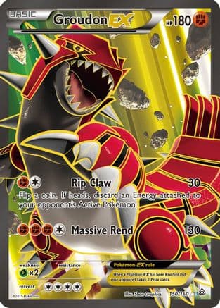 Groudon EX (150 Full Art) — Pokémon TCG card