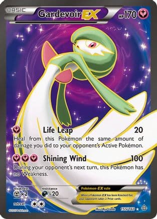 Gardevoir EX (155 Full Art) — XY - Primal Clash Pokémon TCG card by Ryo Ueda