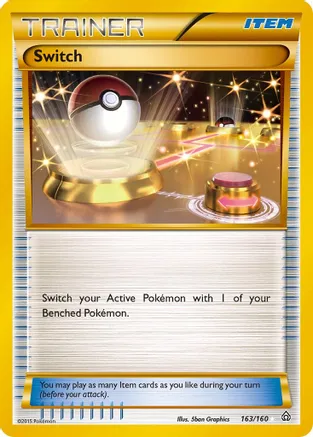 Switch (163 Secret Rare) — XY - Primal Clash
