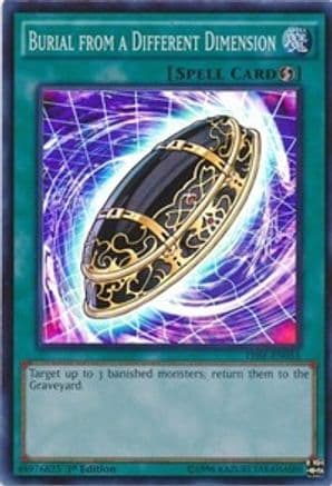 Burial from a Different Dimension — Yu-Gi-Oh! card