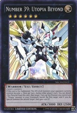 Number 39: Utopia Beyond (SE) — The New Challengers Yu-Gi-Oh! card by KAZUKI TAKAHASHI