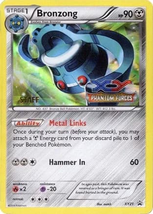 Bronzong - XY21 (Prerelease) [Staff] — XY Promos