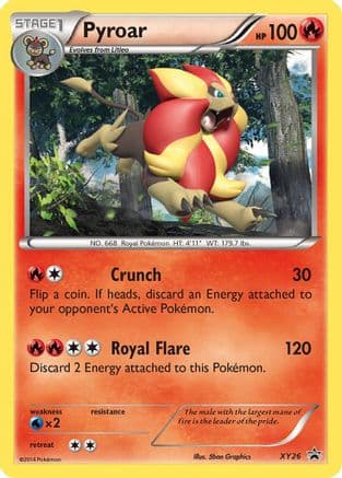 Pyroar - XY26 — XY Promos Pokémon TCG card by Ken Sugimori