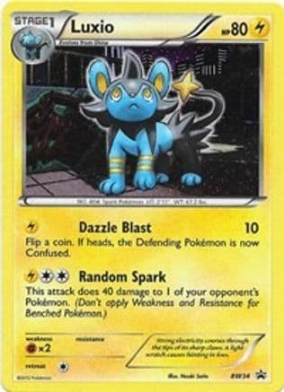 Luxio - BW34 (Cracked Ice Holo) — Black and White Promos Pokémon TCG card by Yusuke Murata