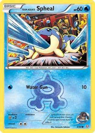 Team Aqua's Spheal — Pokémon TCG card