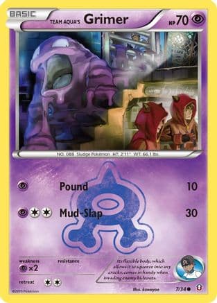 Team Aqua's Grimer — Double Crisis Pokémon TCG card by kawayoo