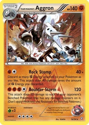 Team Magma's Aggron — Double Crisis Pokémon TCG card by TOKIYA