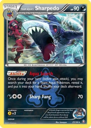Team Aqua's Sharpedo — Pokémon TCG card