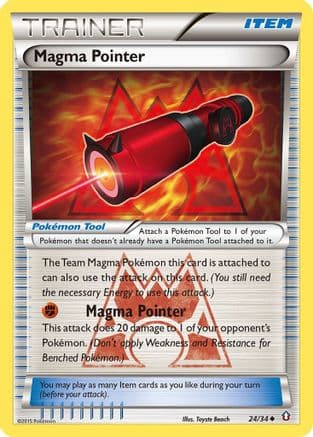 Magma Pointer — Double Crisis Pokémon TCG card by Toyste Beach