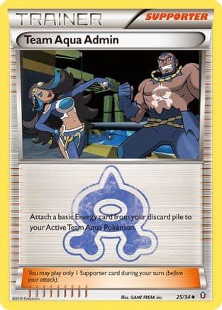 Team Aqua Admin — Double Crisis Pokémon TCG card by GAME FREAK inc.