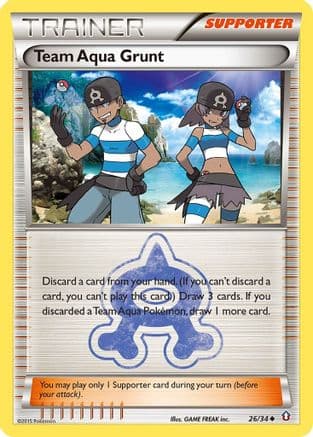 Team Aqua Grunt — Double Crisis Pokémon TCG card by GAME FREAK inc.