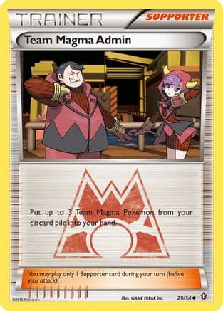 Team Magma Admin — Double Crisis Pokémon TCG card by GAME FREAK inc.