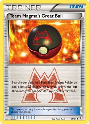 Team Magma's Great Ball — Pokémon TCG card