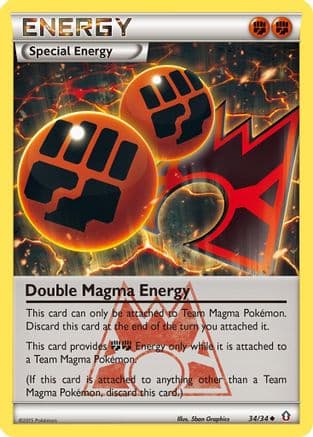 Double Magma Energy — Double Crisis Pokémon TCG card by 5ban Graphics