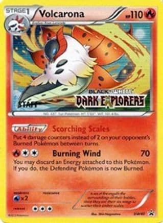 Volcarona - BW40 (Prerelease) [Staff] — Black and White Promos Pokémon TCG card by Misa Nomura