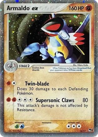 Armaldo ex (Holo) — POP Series 1 Pokémon TCG card by Mitsuhiro Arita