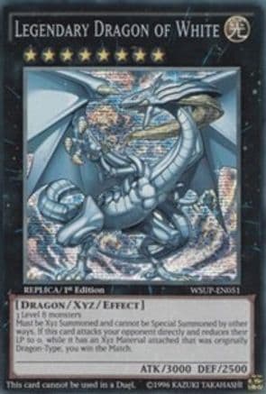 Legendary Dragon of White — World Superstars Yu-Gi-Oh! card by KAZUKI TAKAHASHI