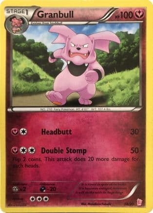 Granbull (#14) — XY Trainer Kit: Sylveon & Noivern Pokémon TCG card by Megumi Mizutani