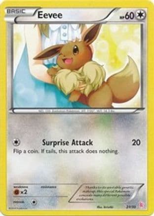 Eevee (21) — XY Trainer Kit: Sylveon & Noivern Pokémon TCG card by Mizue