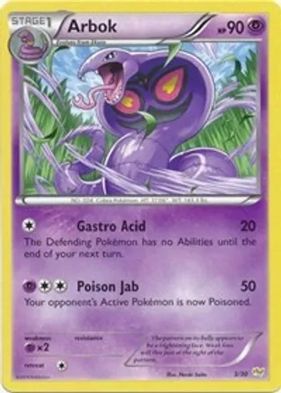 Arbok — XY Trainer Kit: Sylveon & Noivern Pokémon TCG card by Kyoko Umemoto