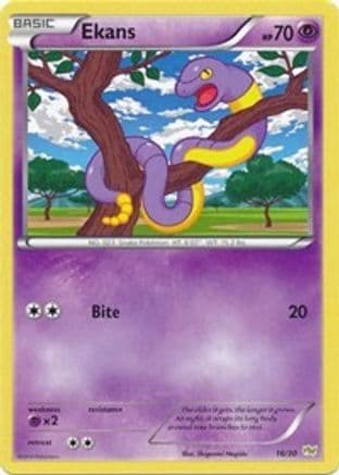 Ekans — XY Trainer Kit: Sylveon & Noivern Pokémon TCG card by Shigenori Negishi
