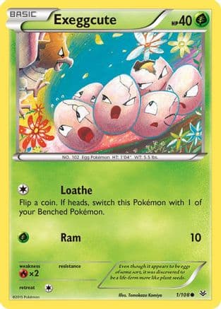 Exeggcute — XY - Roaring Skies Pokémon TCG card by 0313