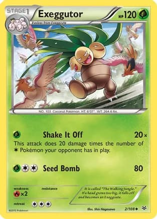 Exeggutor — XY - Roaring Skies Pokémon TCG card by Naoyo Kimura