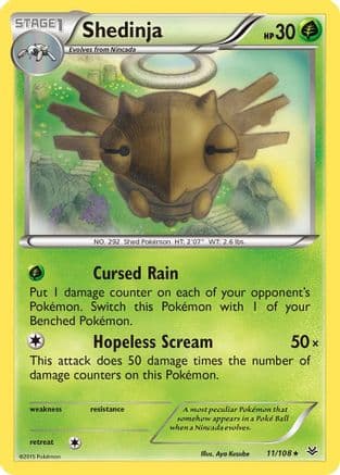 Shedinja — XY - Roaring Skies Pokémon TCG card by Aya Kusube