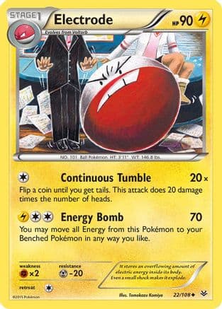 Electrode — XY - Roaring Skies Pokémon TCG card by Anesaki Dynamic