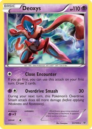Deoxys — XY - Roaring Skies Pokémon TCG card by kawayoo