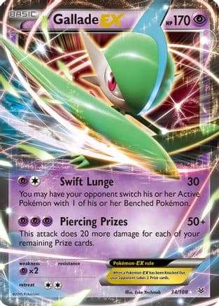 Gallade EX — XY - Roaring Skies Pokémon TCG card by Eske Yoshinob
