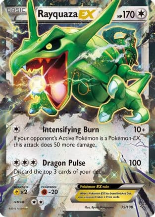 Rayquaza EX (75) — XY - Roaring Skies Pokémon TCG card by Ryota Murayama