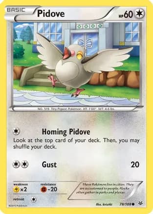 Pidove — XY - Roaring Skies Pokémon TCG card by kirisAki