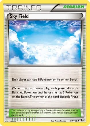 Sky Field — XY - Roaring Skies Pokémon TCG card by Ayaka Yoshida