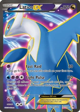 Latios EX (101 Full Art) — XY - Roaring Skies Pokémon TCG card by Ryo Ueda