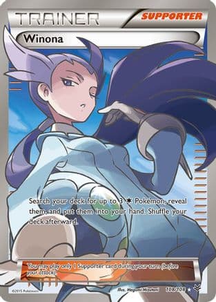 Winona (108 Full Art) — XY - Roaring Skies Pokémon TCG card by Megumi Mizutani