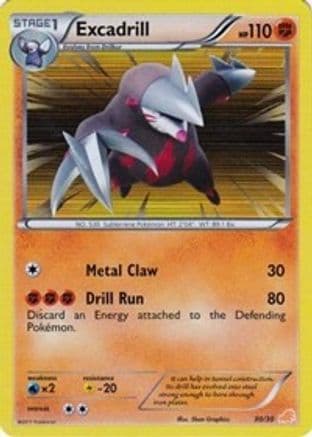 Excadrill (#30 Holo) — BW Trainer Kit: Excadrill & Zoroark Pokémon TCG card by Shin Graphics