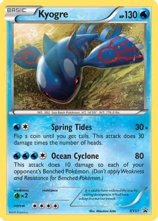 Kyogre - XY51 — XY Promos