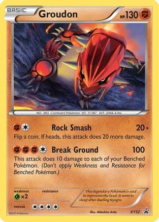Groudon - XY52 — XY Promos Pokémon TCG card by 5ban Graphics
