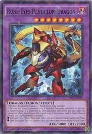 Rune-Eyes Pendulum Dragon (Shatterfoil) — Star Pack ARC-V Yu-Gi-Oh! card by KAZUKI TAKAHASHI