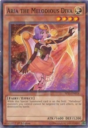 Aria the Melodious Diva (Shatterfoil) — Yu-Gi-Oh! card