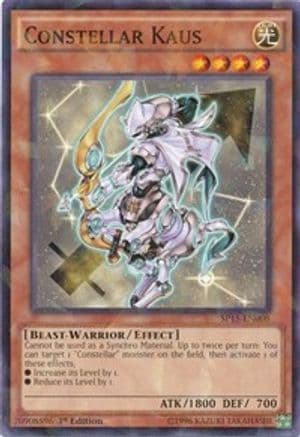 Constellar Kaus (Shatterfoil) — Star Pack ARC-V Yu-Gi-Oh! card by KAZUKI TAKAHASHI