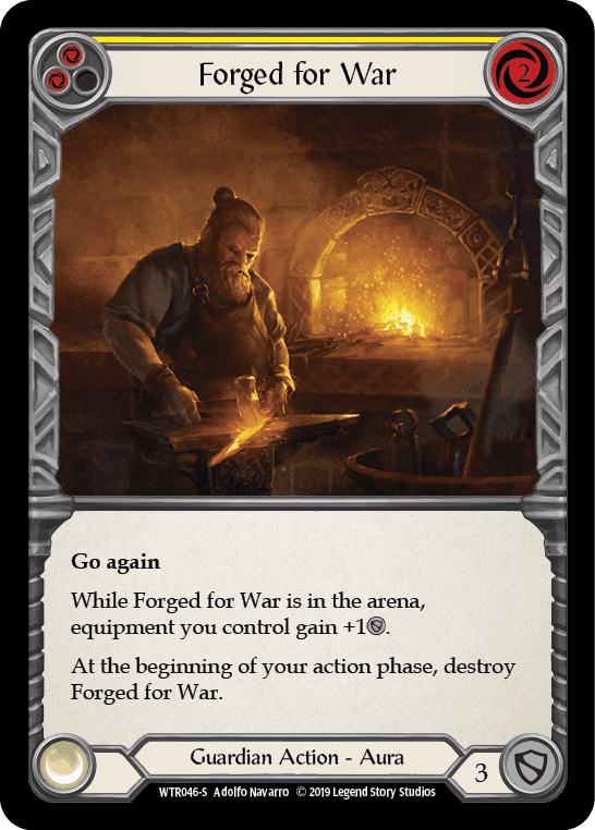Forged for War — Welcome to Rathe Flesh and Blood card by Adolfo Navarro