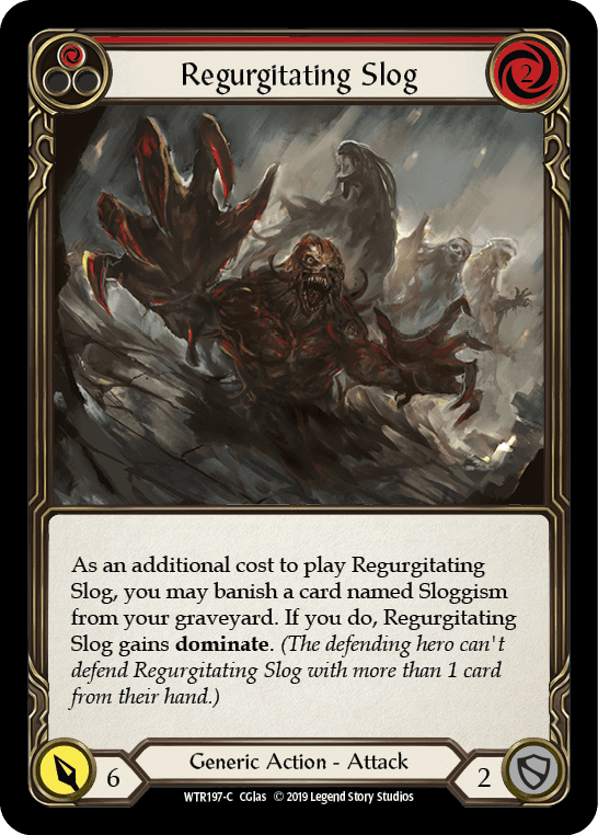 Regurgitating Slog (Red) — Welcome to Rathe Flesh and Blood card by CGlas