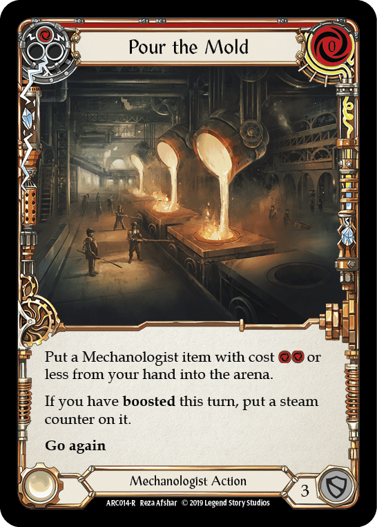 Pour the Mold — Arcane Rising Flesh and Blood card by Reza Afshar