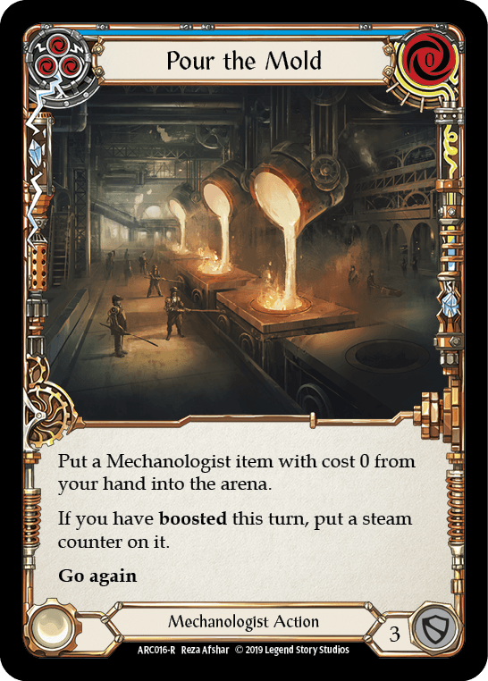 Pour the Mold — Arcane Rising Flesh and Blood card by Reza Afshar