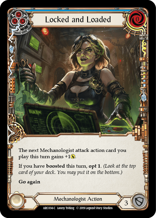 Locked and Loaded — Arcane Rising Flesh and Blood card by Leony Tobing